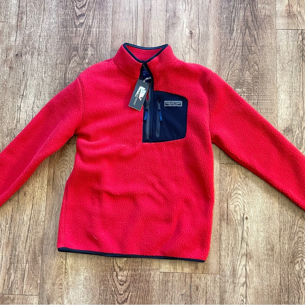 Boys Vineyard Vines Sherpa Fleece Pullover